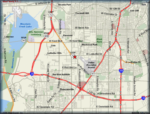 Highways and Major Roads map to Metal Detail, Inc.